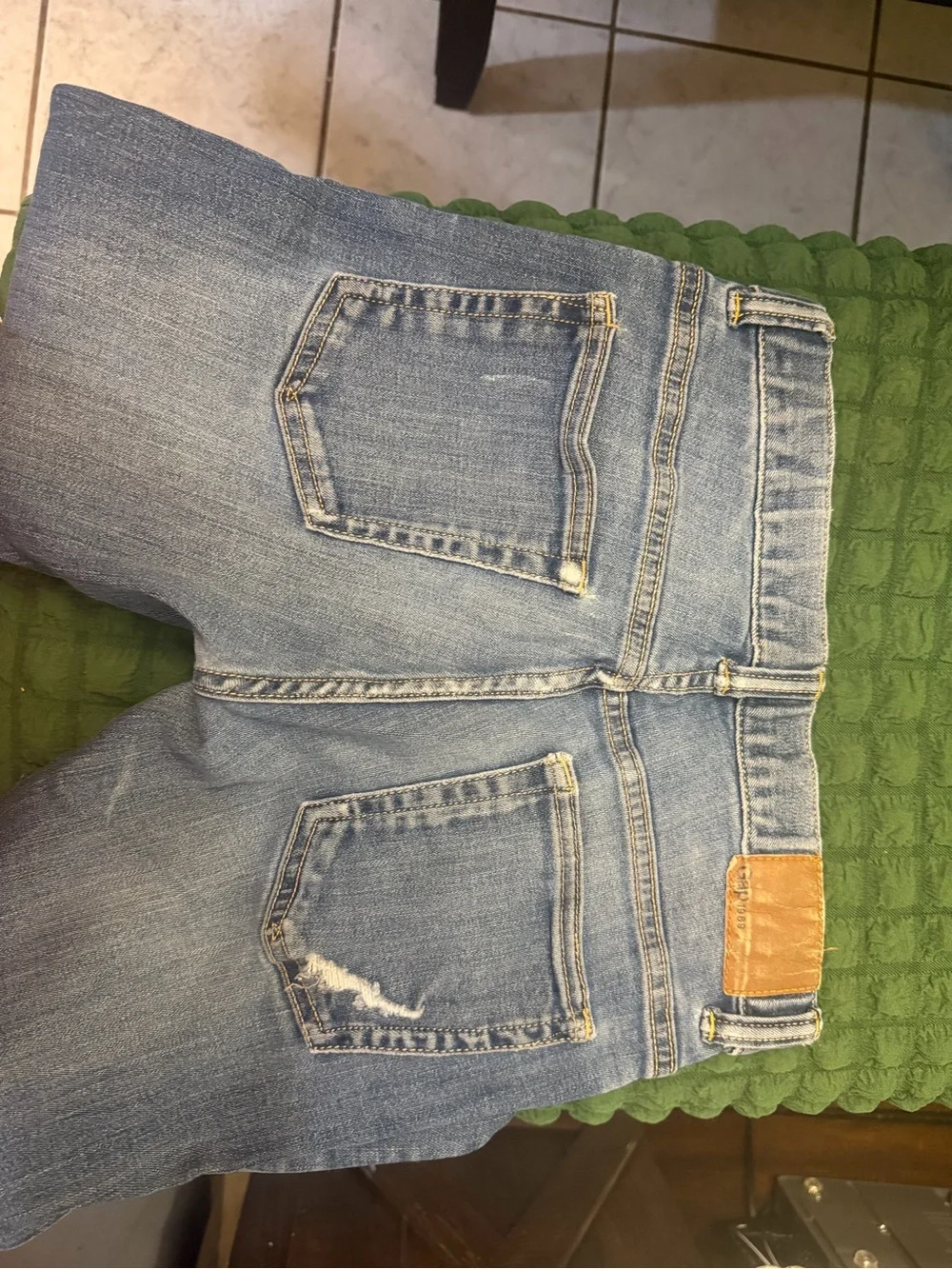 GAP Medium Blue Distressed Kids Jeans